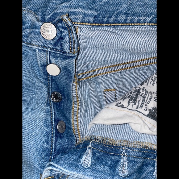 501® Original Cropped High Rise Straight leg Jeans - Picture 8 of 12